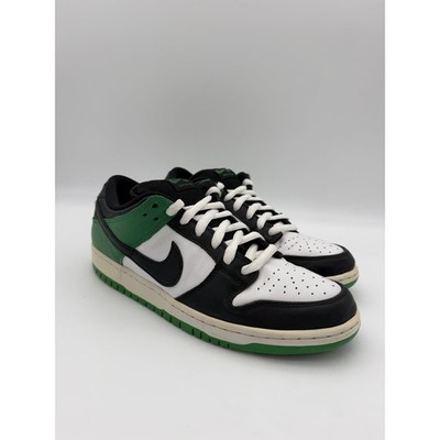 Nike SB Dunk Low Pro Classic Green Black White BQ6817-302 Mens Size 11