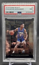 Panini 2018-19 Select Concourse Shai Gilgeous-Alexander #7 Clippers PSA 9 Rookie