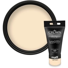 Crown Matchpot Breatheasy Matt Paint Tester Sample 40ml - Choose Colour