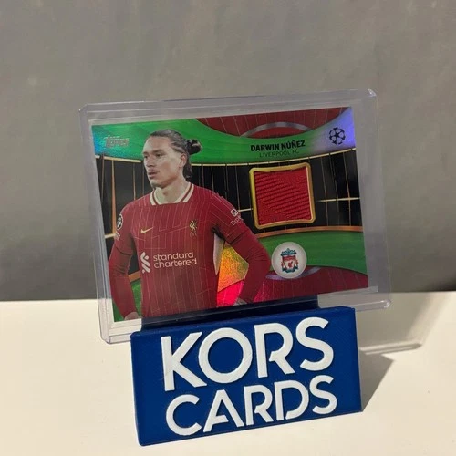 Liverpool DARWIN NUNEZ PLAYER WORN PATCH 116/199 - 2024/25 TOPPS UCC RELIC NUMB