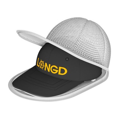 LONGD Hat Washer Cage with Snap Lock - 11.7 x 7.5 x 4.3 inches, White-1-Pack 