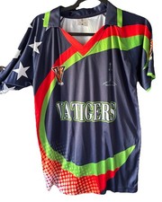 Sword Cricket Jersey Mens Large Sleeve Shirt VA TIGERS 77