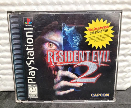 Resident Evil 2 (Sony PlayStation 1, 1998) Complete(2 Disc, Manual, Reg Card)