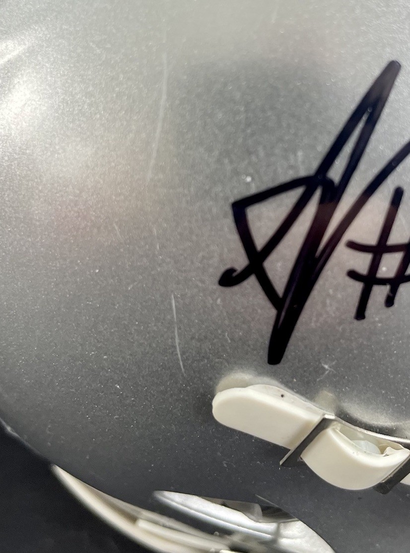 Arvell Reese Signed Autographed Ohio State Buckeyes Mini Helmet Psa/Dna Coa