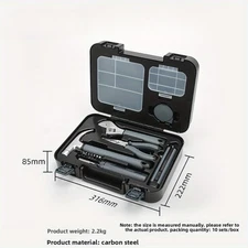 Toolbox set for household daily maintenance, complete set of multifunctional com