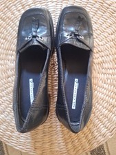 Nine West CLOUD 9 WOMENS SIZE 9 BLACK DRESS SHOES WITH CHUNKY HEEL