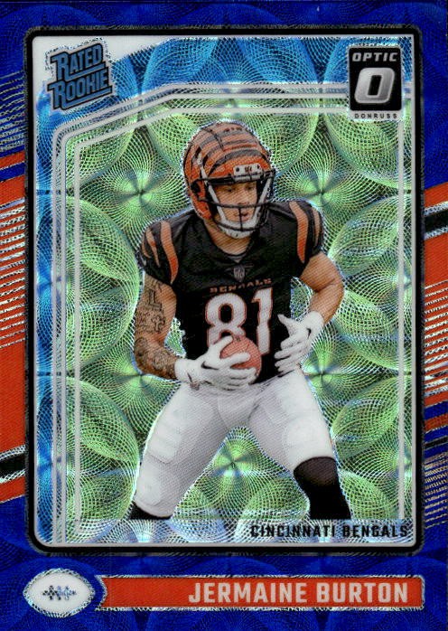 2024 Donruss Optic Jermaine Burton #251 Blue Scope Cincinnati Bengals 29M
