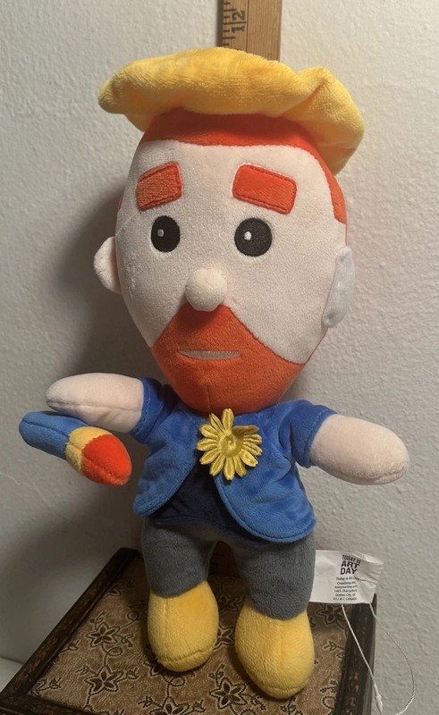 Vincent Van Gogh Doll 10" Today Is Art Day Creations, Inc. Artist Plush w/Tags