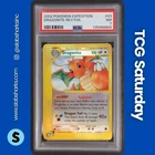 2002 POKEMON EXPEDITION SET #43/165 DRAGONITE REVERSE FOIL PSA 7