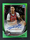 2025-26 Bowman Chrome JORDAN HAWKINS Autograph Green Refractor /99 #BPA-JA