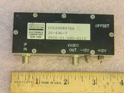 RHG Electronics Laboratory ICL160K07AA RF Video Amplifier 