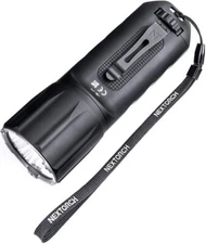 Nextorch TA31 Tactical Flashlight Resists Water/Impact Strobe Batteries Aluminum