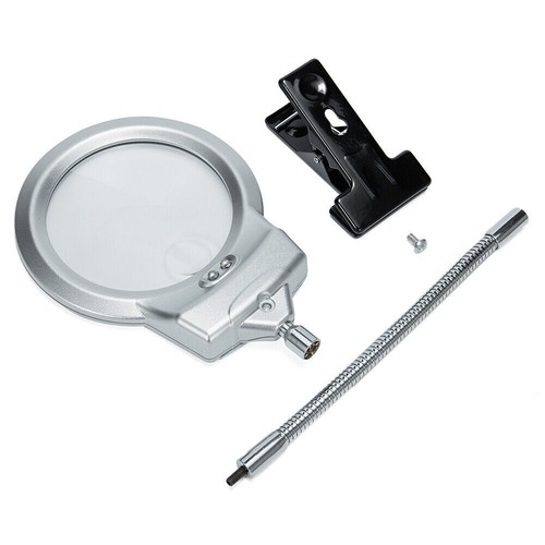 Desktop LED Lighted Magnifier Hands Free for Craft Reading Painting Close Work - Picture 14 of 16