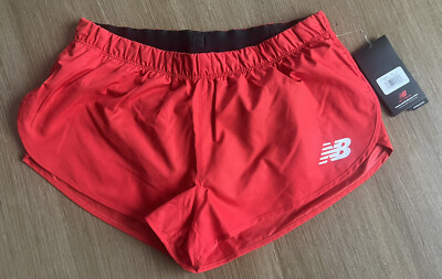 New Balance Women's XS-S Athletics Split Shorts TFWS663 Red 2  Inseam Running
