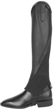 Beinchaps Elegance schwarz Leder  Minichaps   Lederchaps  Reitchaps  Reitletten