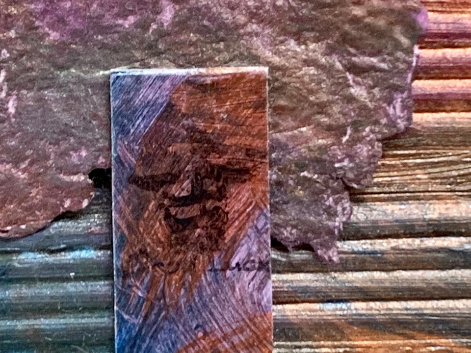 Mixed Media Tile Mosaic & Painted ‘Good Luck’ 6”x 6” Art Tile Signed - Image 2 of 3