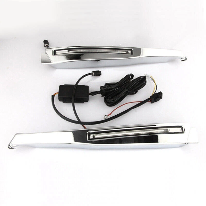 LED DRL Daytime Running Lights Fog light Driving Bumper Fit For Jaguar XF 08-10 - Image 4 of 4