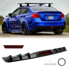 For Subaru Legacy Gt Wrx Sti 34 Rear Bumper Lip Diffuser W Reflective Strips