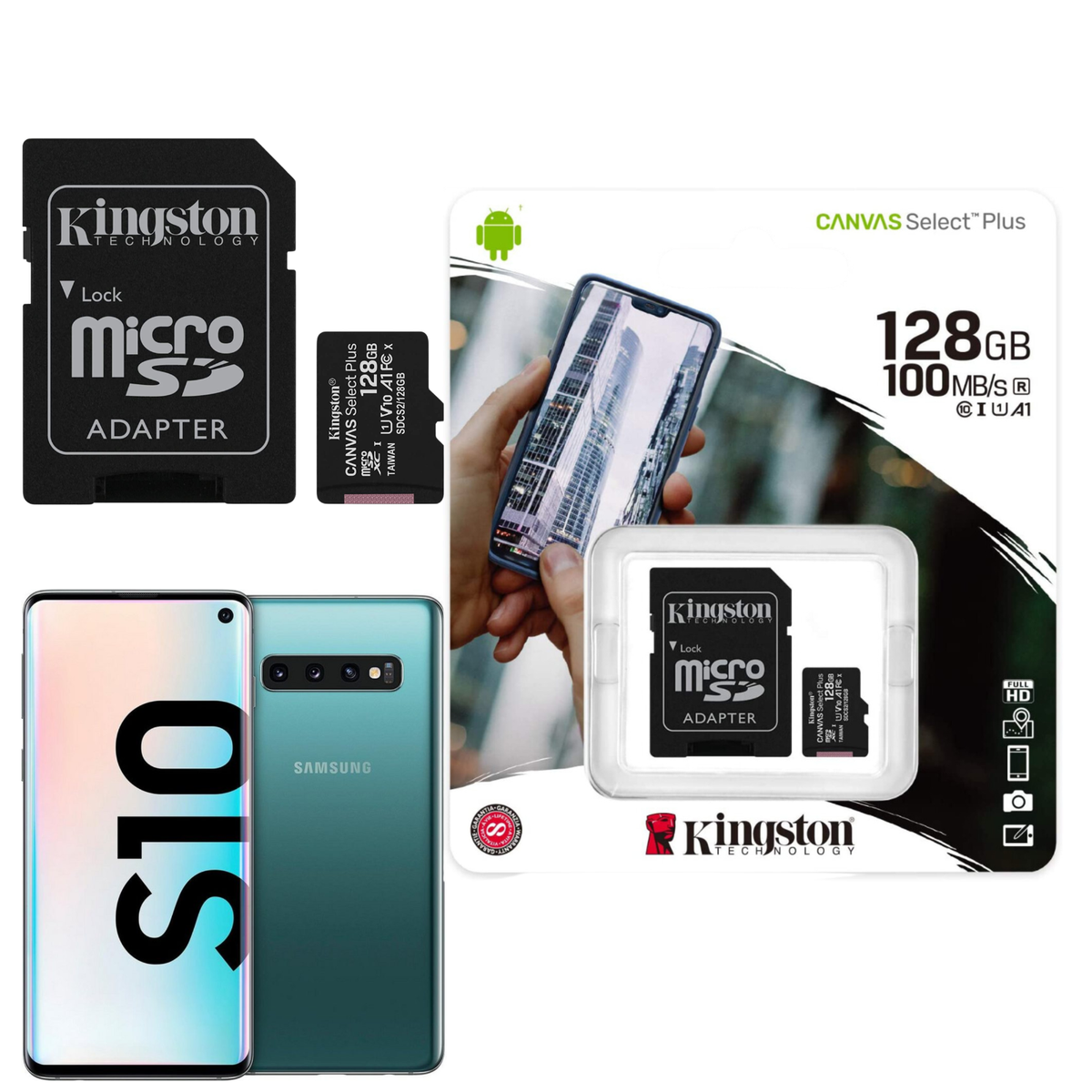 Samsung S10 Lite Sd Card Galaxy S10 Kingston Micro SD 128GB Memory