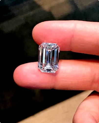 CVD Loose Diamond 2.02 Ct Lab-Grown Certified D VVS1 Clarity Emerald Cut AKP - Image 4 of 4