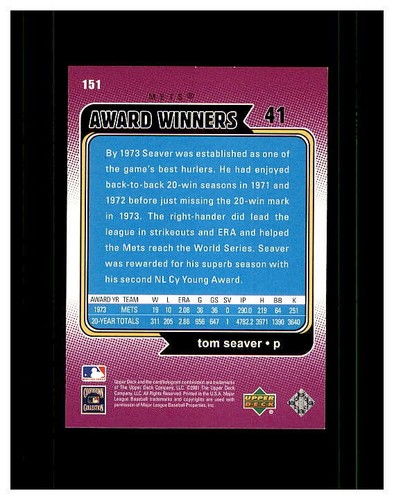 TOM SEAVER YOU PICK SEE SCANS OF EVERY CARD ALL TOM SEAVER CARDS ODD BALL METS - Bild 79 von 183