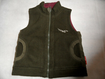 Sigikid beautiful reversible vest brown burgundy size 92 top st1021