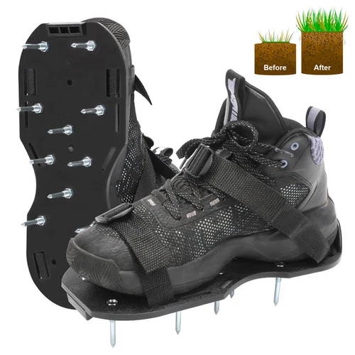 1/2Paar Nagelschuhe Estrichschuhe Rasenbelüfter Spikes Bodenwalze Schuhe Gras