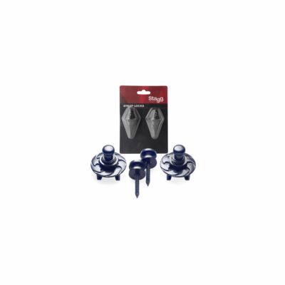 Stagg SSL1 BK Verrou De Sangle De Sécurité Noir – Pour Guitare Ou Basse électrique