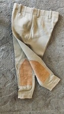TAILORED SPORTSMAN Side Zip Horse RIDING Breeches Youth sz 8 *NEW* Green/Beige
