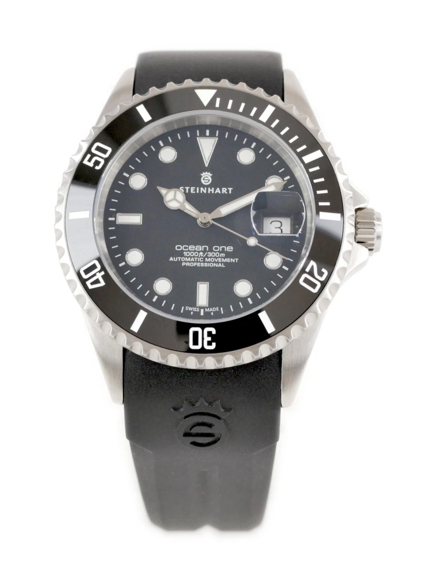 Steinhart Ocean One 39 Black Ceramic Automatic Swiss Dive Watch