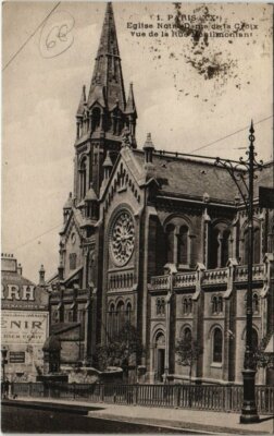 CPA AK Paris 20e - Eglise N-D. de la Croix (59042)