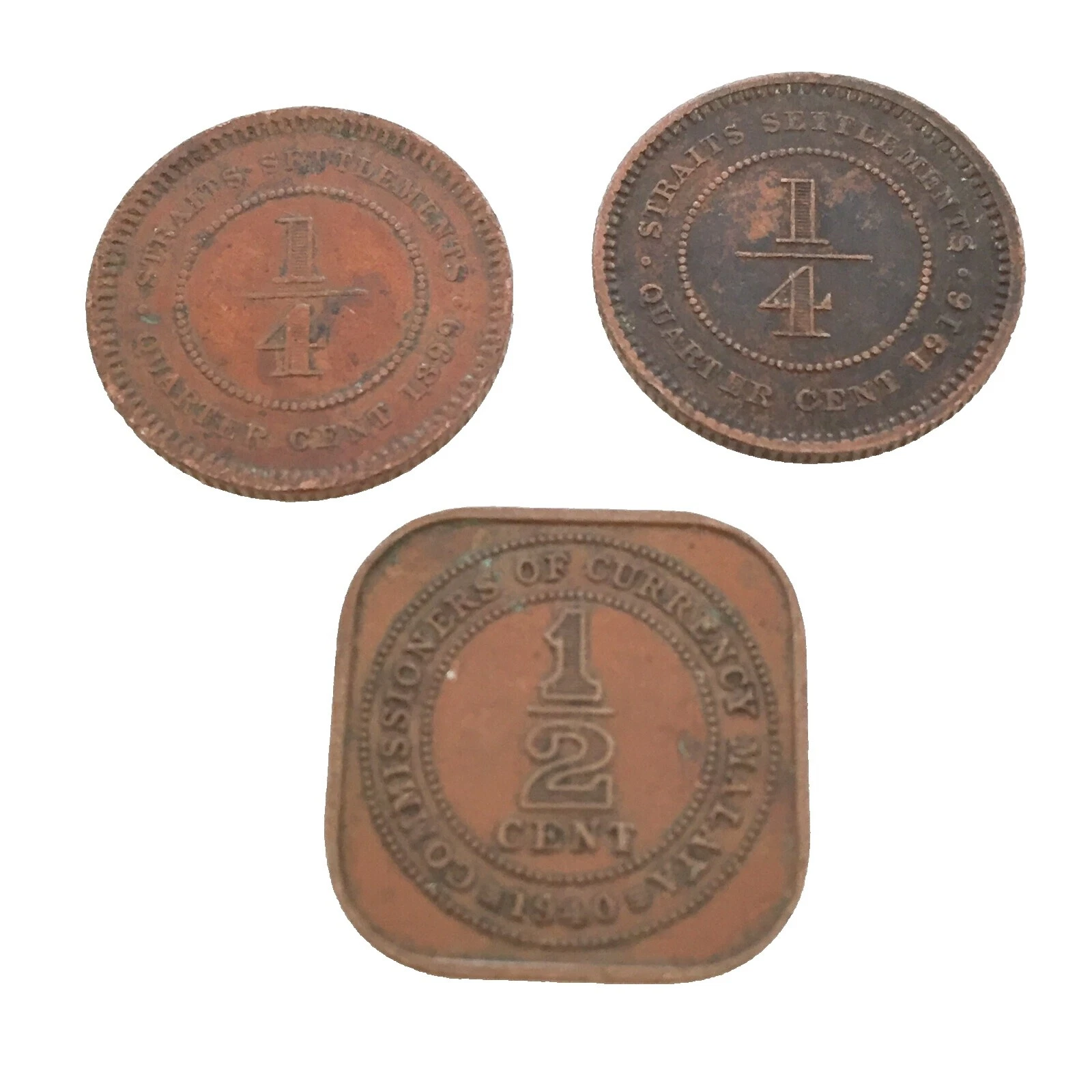 Bronze Singapore Coins