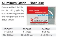 Meta BesQual Dental Aluminum Oxide Flexible Fiber Separating Discs Box/20