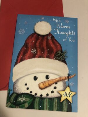 Merry Christmas Special Friend With Warm Thoughts 5.5 x8  Hallmark Greeting Card