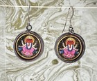 Sterling Silver Ganesha Earrings c1980s