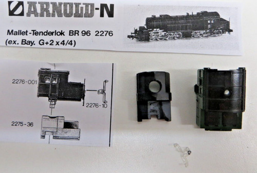 Arnold N 2276-001 / 2275-36 / 2276-10 Führerhaus/Gewicht/ Lichtleiter für 2276 | Zustand: Als Ersatzteil / defekt