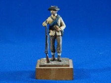 NR-020 - Confederate Infantryman - Metal on Wood Base - ACW