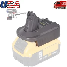 For Dewalt & For Milwaukee M18 LI-on Battery to For Dyson V6 Battery Adapter