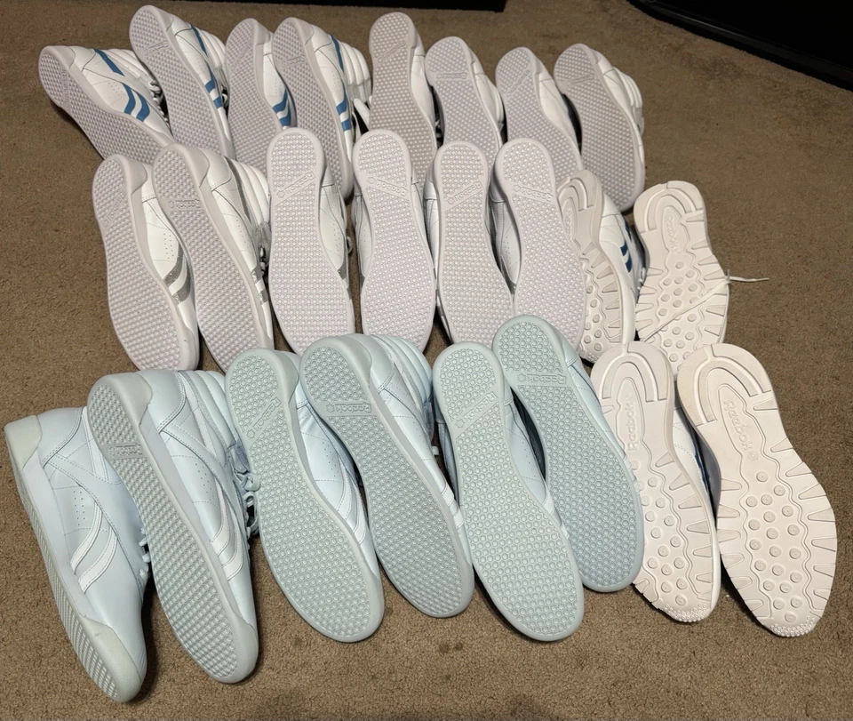 Lot Of 12 New Reebok Freestyles & Classics Size 11 Womens US - Image 3 of 4