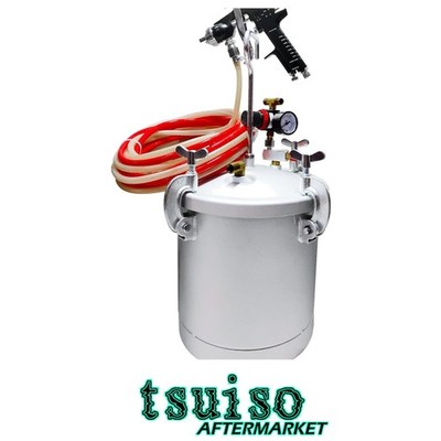 High Pressure Pot Air Paint Spray Gun 2 1/2 Gallon Industrial Painting Painter