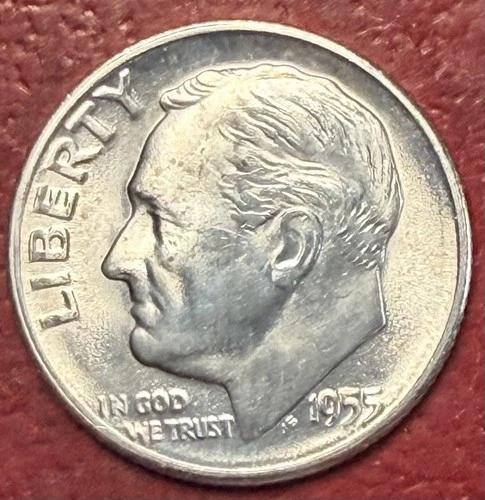 1955-S Roosevelt Dime. BU. Free Shipping