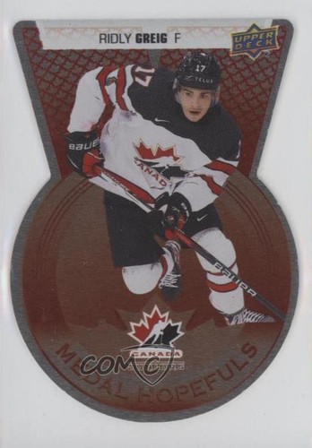 Ridly Greig [Red] #MH-1 2022 Upper Deck Team Canada Juniors Medal Hopefuls card