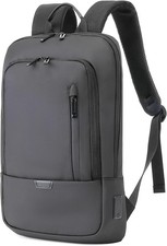 Business Slim Backpack for Men Women 15.6 inch Water Resistant Laptop Backpac...