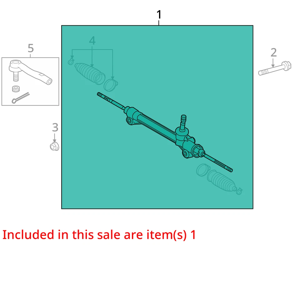 2016 Toyota Camry Power Rack & Pinion Steering Gear Used 52K Miles OEM Foto 3 de 4