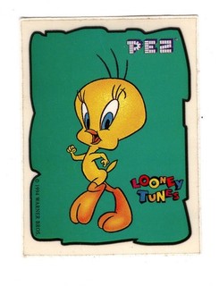 Australian Pez Confectionery Sticker 1994. Looney Tunes Tweety Pie