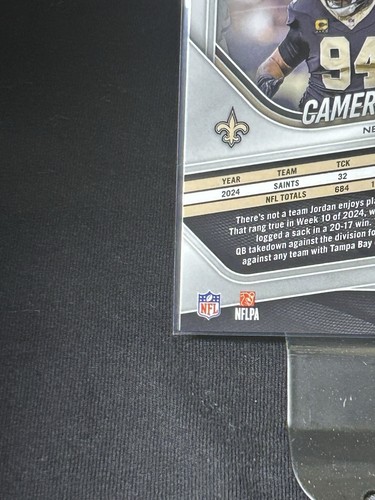 2025 Panini Prizm Silver Cameron Jordan #199 New Orleans Saints - Picture 9 of 10