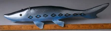 EXCELLENT ANNA CORDS 10" STURGEON ICE FISH SPEARING DECOY~ FOLK ART FISHING LURE