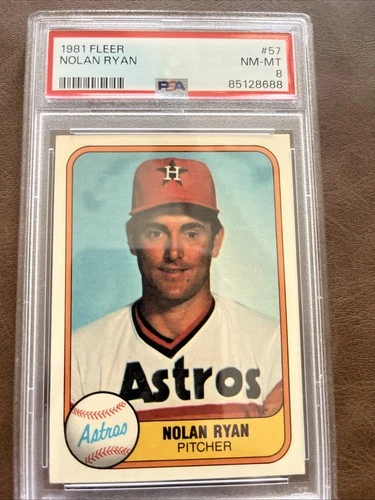 1981 Fleer - Nolan Ryan #57 PSA 8