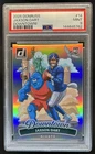 2025 Donruss Jaxson Dart Downtown! SP RC Rookie #14 Giants PSA 9