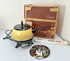 Oster Vintage Electric Automatic Fondue Pot Original Box Set